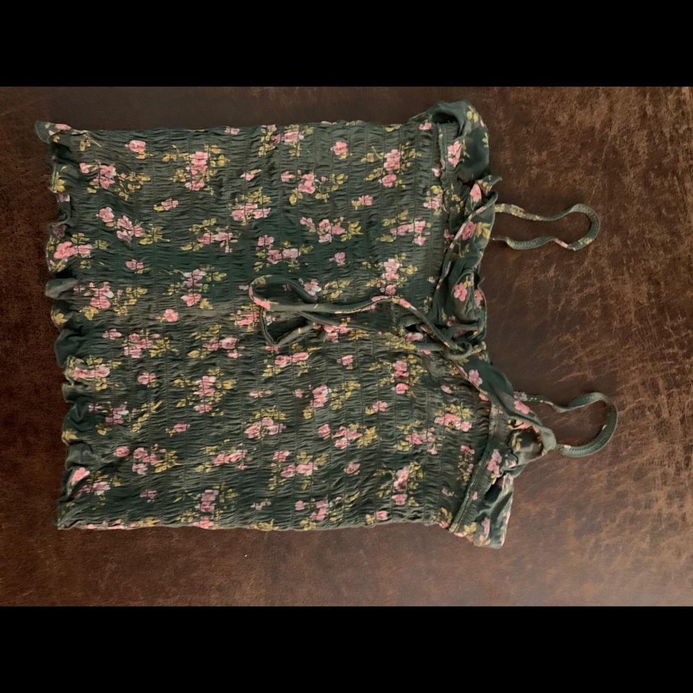 American eagle tank top with tie in front